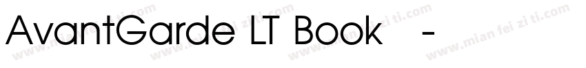AvantGarde LT Book 常规字体转换